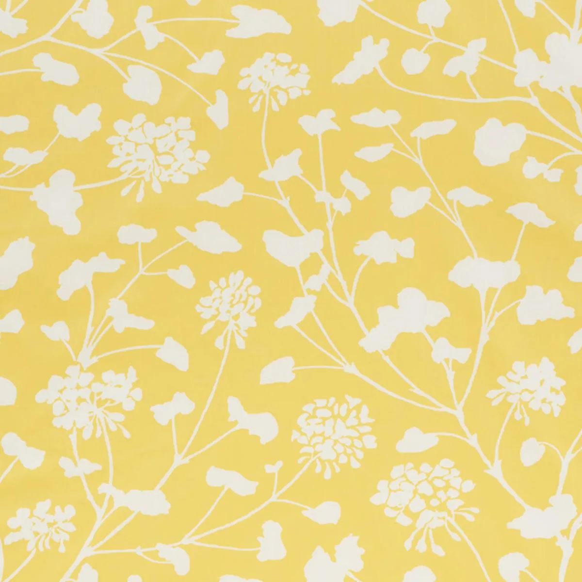 Schumacher 178540 Pennick Chintz Yellow fabric swatch