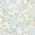 Schumacher TL400070 Peony Green & Soft Blue fabric swatch