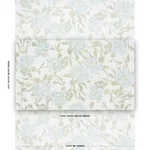 Schumacher TL400070 Peony Green & Soft Blue fabric swatch