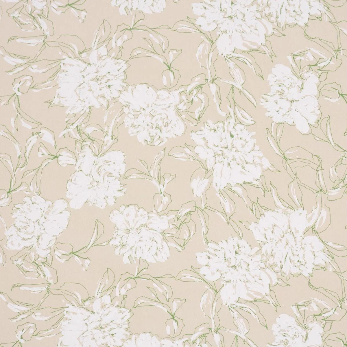 Schumacher TL400061 Peony Silhouette Leaf fabric swatch