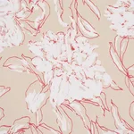 Schumacher TL400060 Peony Silhouette Red fabric swatch