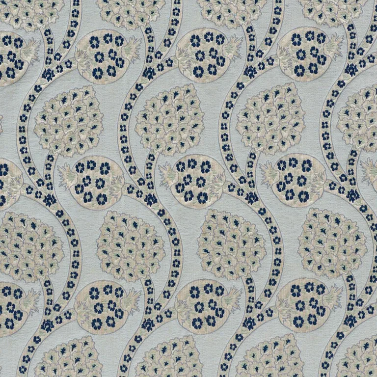 Schumacher 72002 Persephone Celestial fabric swatch