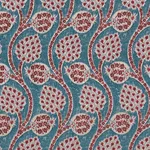 Schumacher 72000 Persephone Peacock fabric swatch