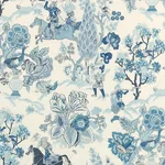 Schumacher 173014 Persian Lancers Porcelain fabric swatch