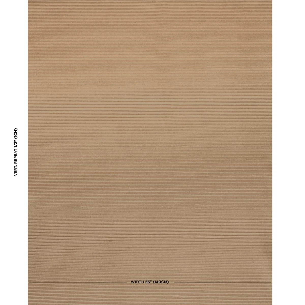Schumacher 83301 Petite Channeled Velvet Camel fabric swatch