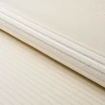 Schumacher 83300 Petite Channeled Velvet Ivory fabric swatch