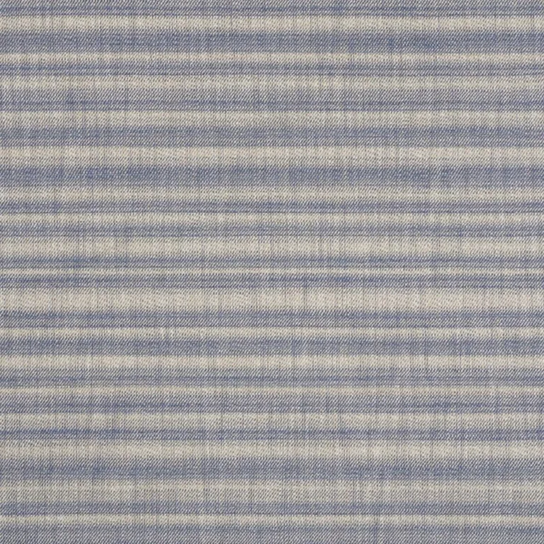 Schumacher 73361 Petra Stripe Indigo fabric swatch