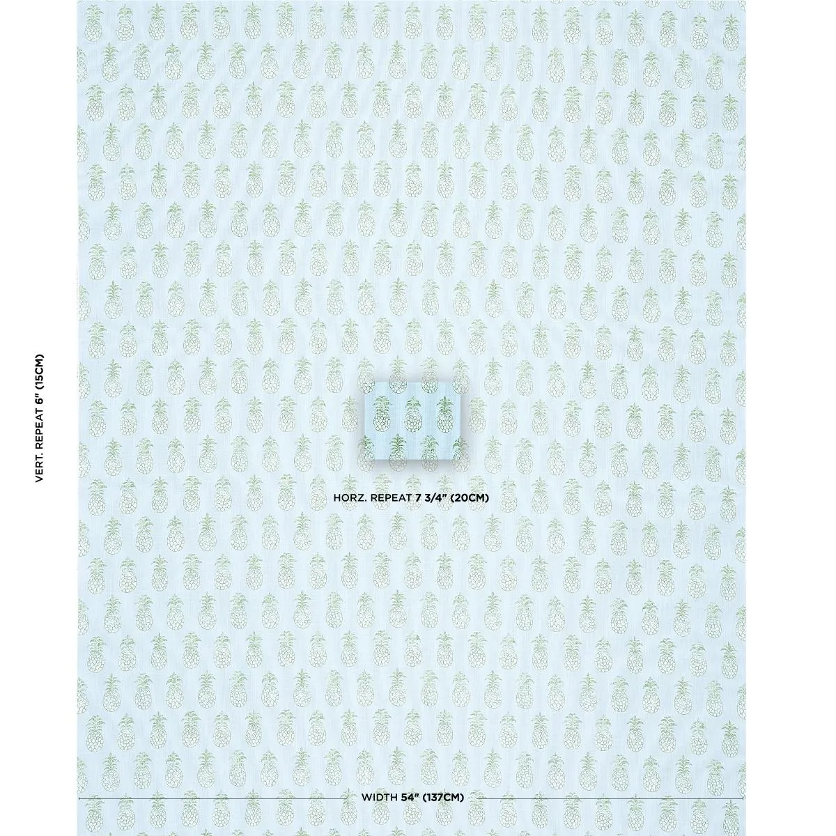 Schumacher 181020 PiñA Cove Indoor/Outdoor Aquamarine fabric swatch