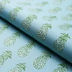 Schumacher 181020 PiñA Cove Indoor/Outdoor Aquamarine fabric swatch