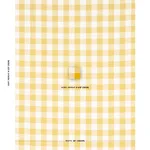 Schumacher 82322 Picnic Indoor/Outdoor Canary fabric swatch