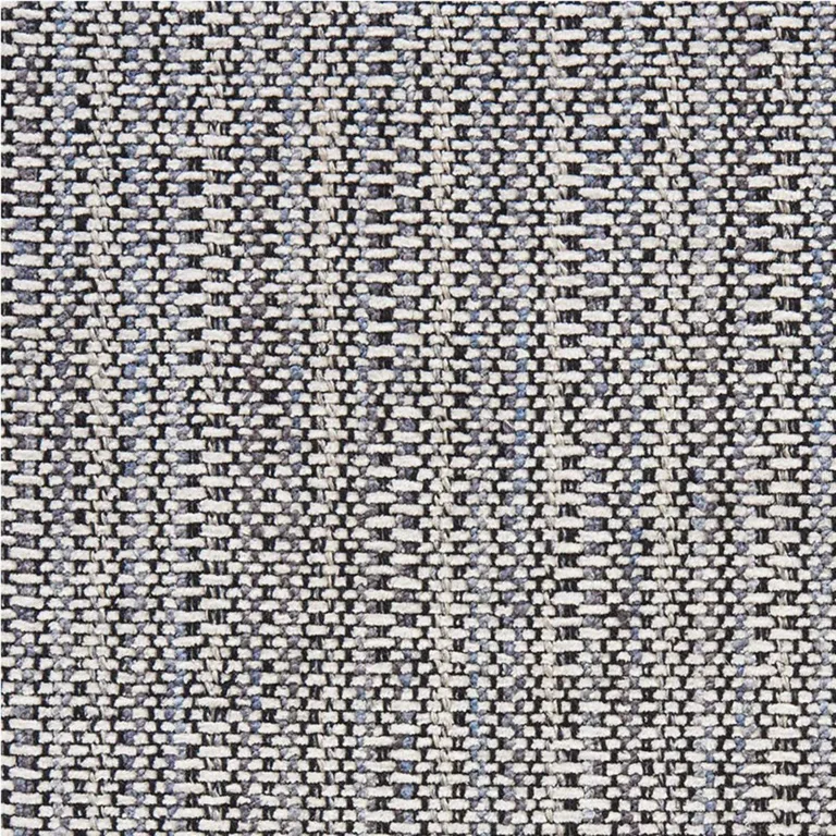 Schumacher 75641 Piedmont Chenille Black & Neutral fabric swatch
