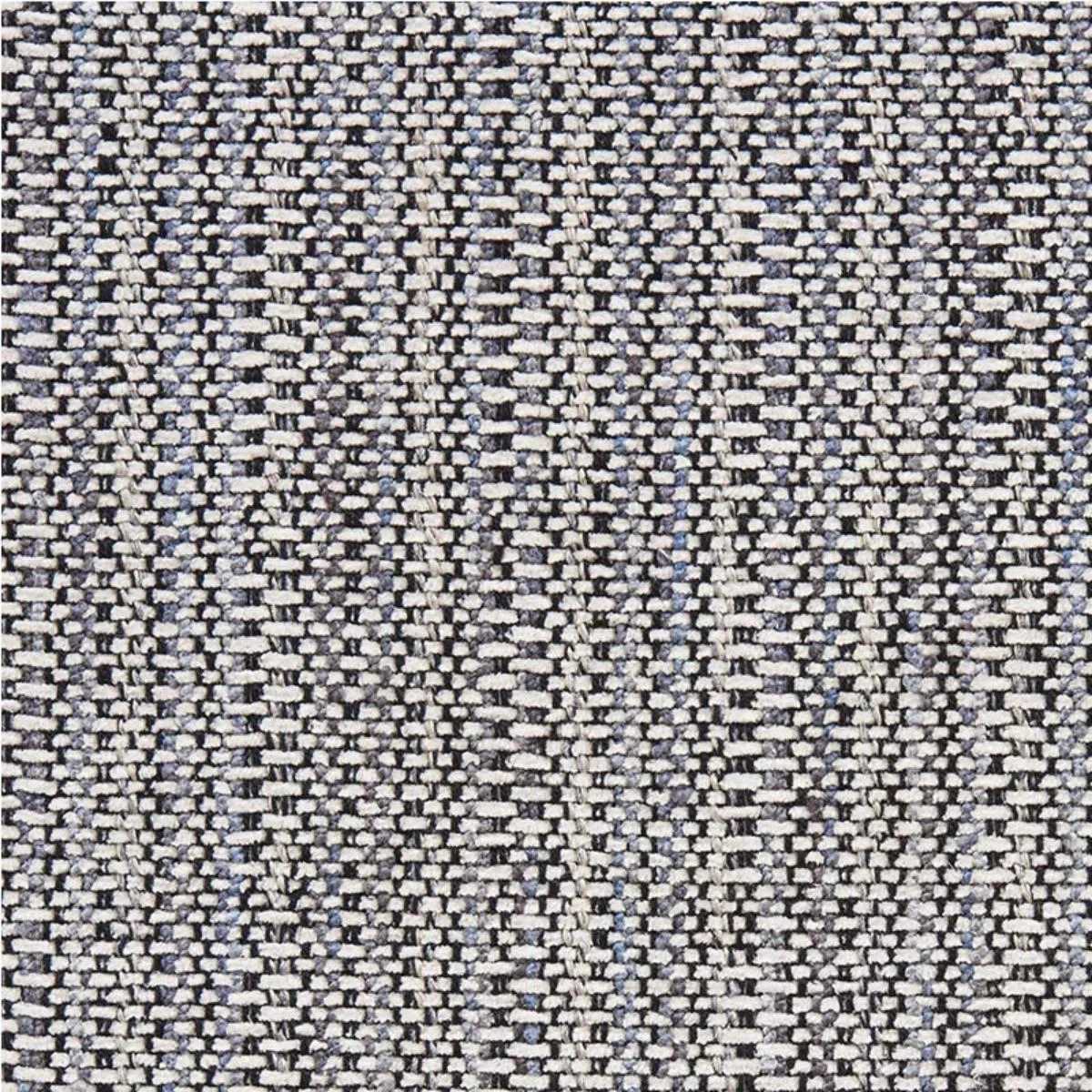 Schumacher 75641 Piedmont Chenille Black & Neutral fabric swatch