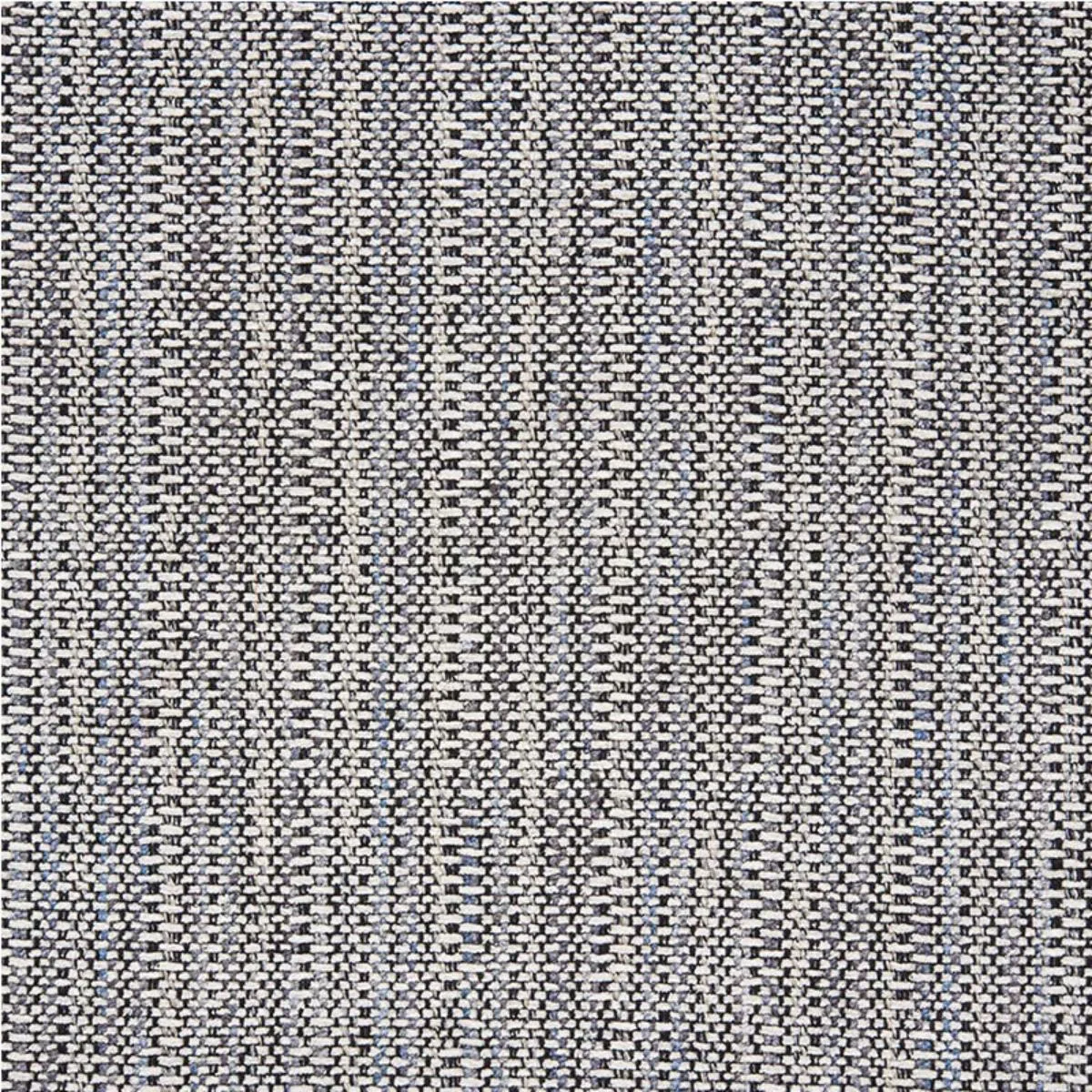 Schumacher 75641 Piedmont Chenille Black & Neutral fabric swatch