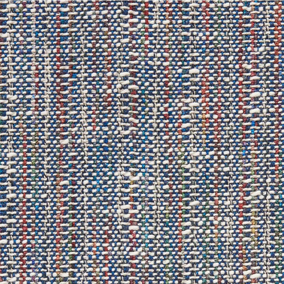 Schumacher 75040 Piedmont Indigo & Multi fabric swatch