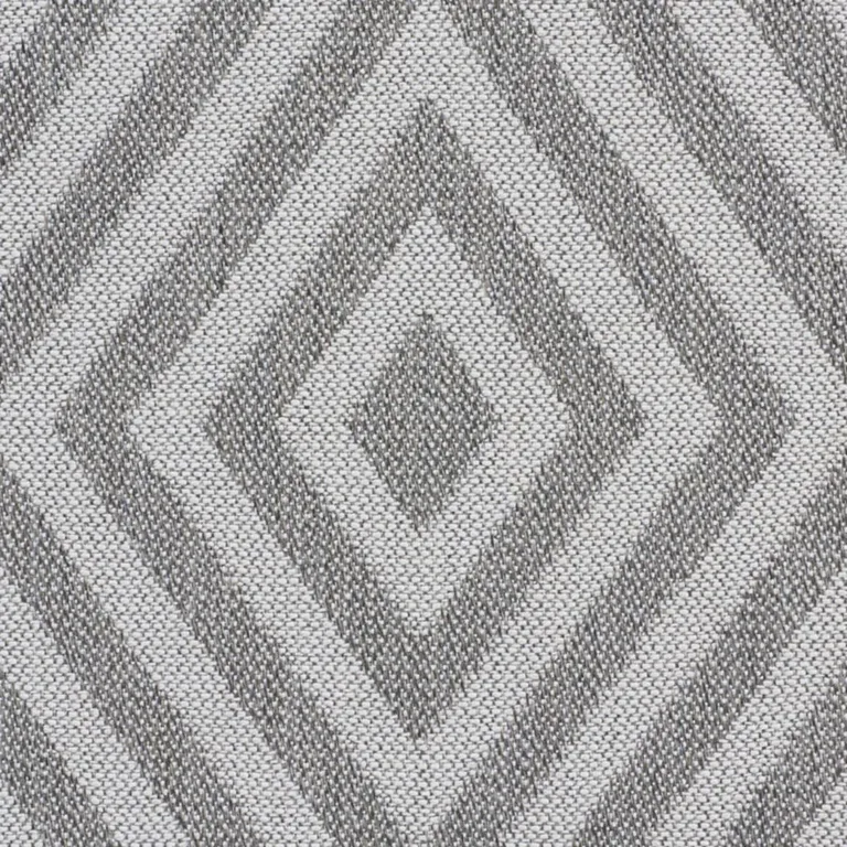 Schumacher 76330 Piedra Indoor/Outdoor Gray fabric swatch
