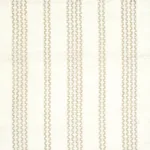 Schumacher 67880 Piero Stripe Embroidered Sheer Pearl fabric swatch