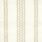 Schumacher 67880 Piero Stripe Embroidered Sheer Pearl fabric swatch