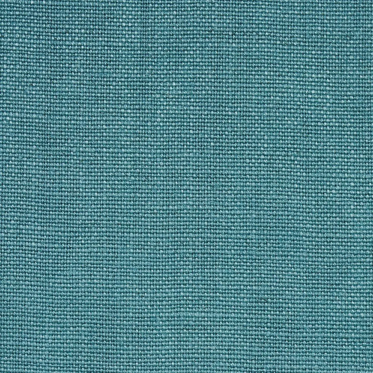 Schumacher 69948 Piet Performance Linen Aquamarine fabric swatch