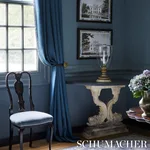 Schumacher 69946 Piet Performance Linen Harbor fabric swatch