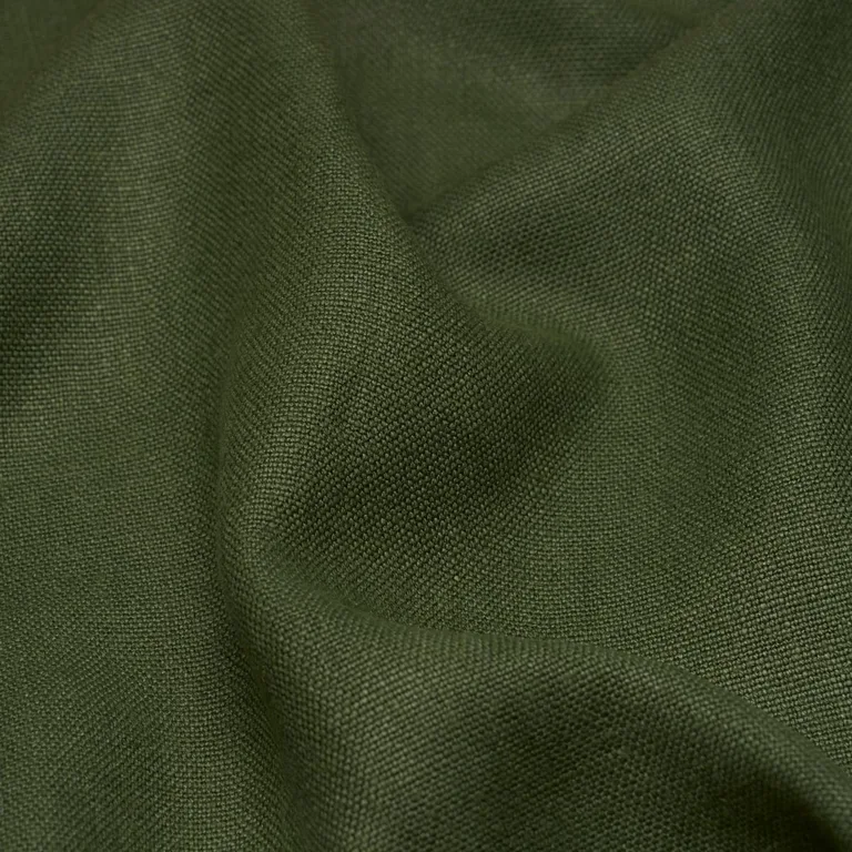Schumacher 85400 Piet Performance Linen Hunter Green fabric swatch