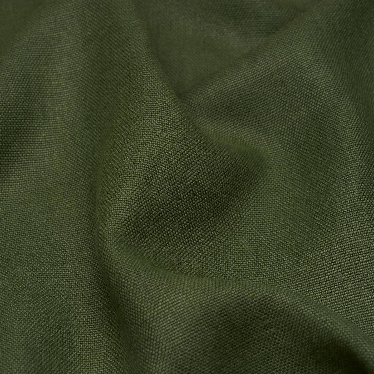 Schumacher 85400 Piet Performance Linen Hunter Green fabric swatch