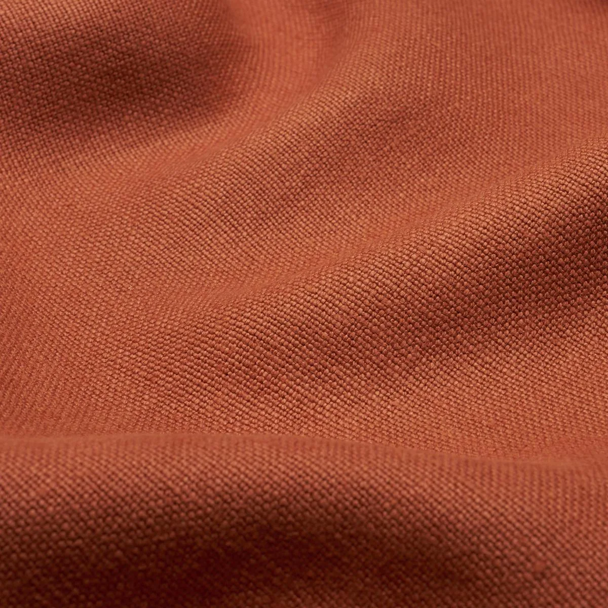 Schumacher 86460 Piet Performance Linen Mediterranean Spice fabric swatch