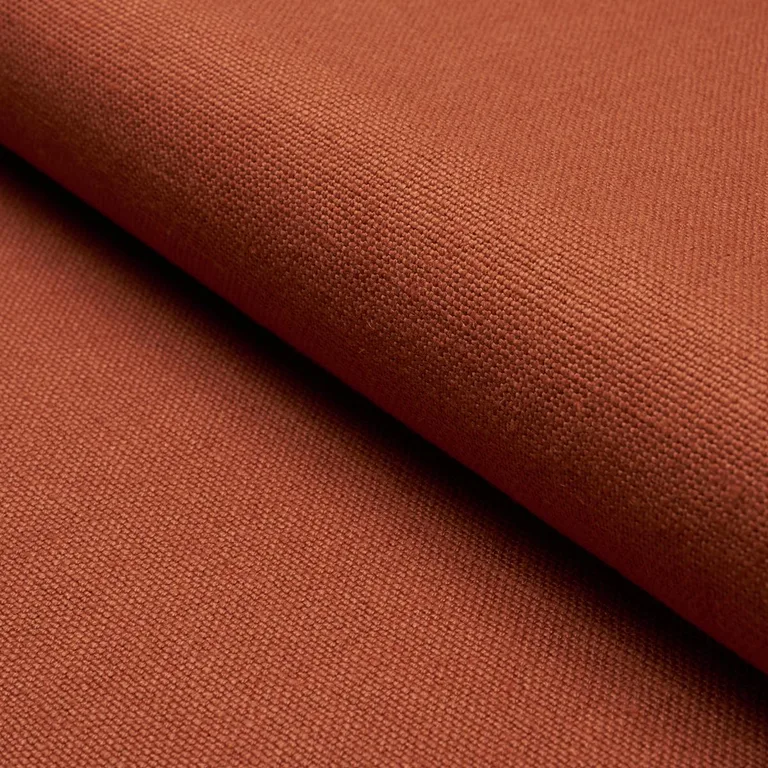 Schumacher 86460 Piet Performance Linen Mediterranean Spice fabric swatch