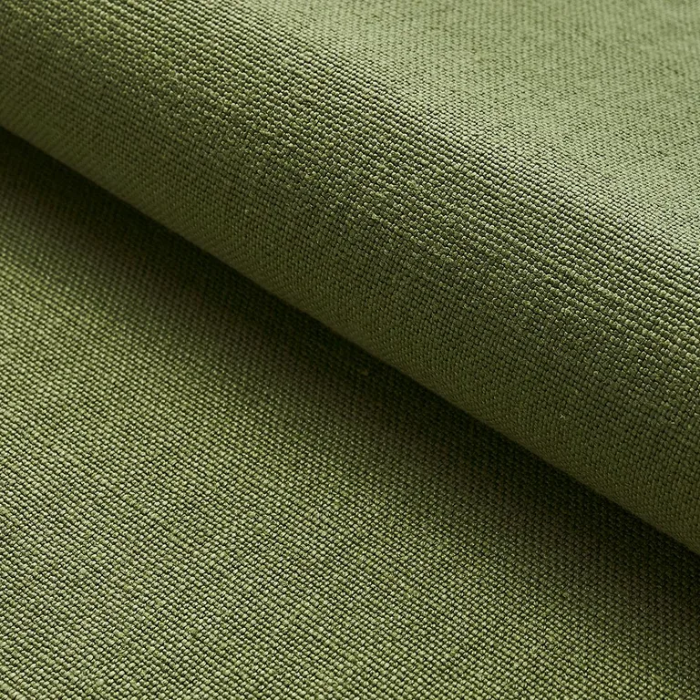 Schumacher 82597 Piet Performance Linen Moss fabric swatch