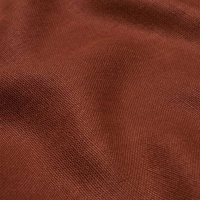 Schumacher 86461 Piet Performance Linen Terracotta fabric swatch