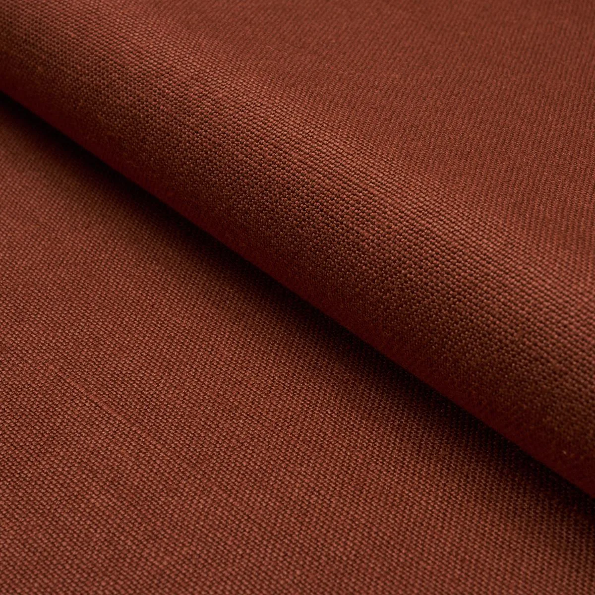 Schumacher 86461 Piet Performance Linen Terracotta fabric swatch