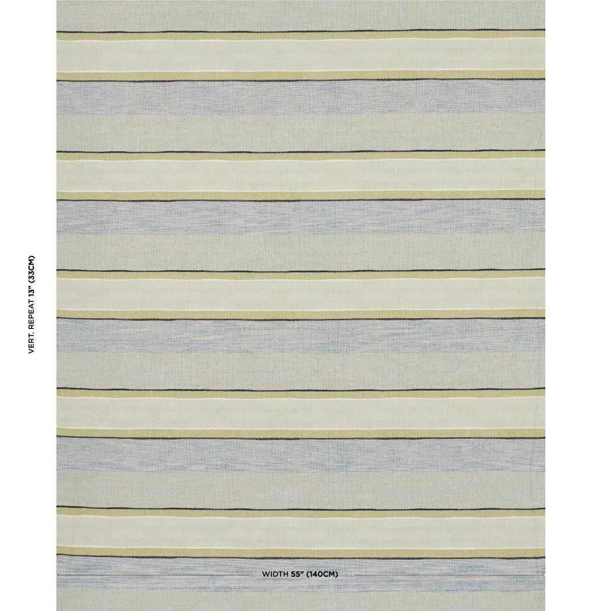 Schumacher 83501 Pikes Stripe Aegean fabric swatch
