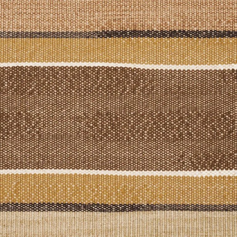 Schumacher 83500 Pikes Stripe Spice fabric swatch