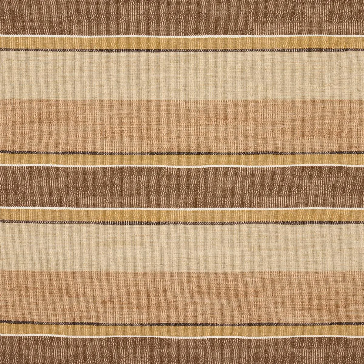 Schumacher 83500 Pikes Stripe Spice fabric swatch