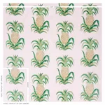 Schumacher 178802 Pineapples Chintz Blush fabric swatch