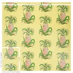 Schumacher 178803 Pineapples Chintz Yellow fabric swatch