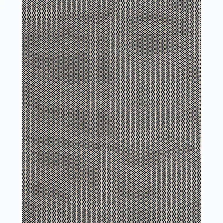 Schumacher 78910 Pinula Hand Woven Black fabric swatch