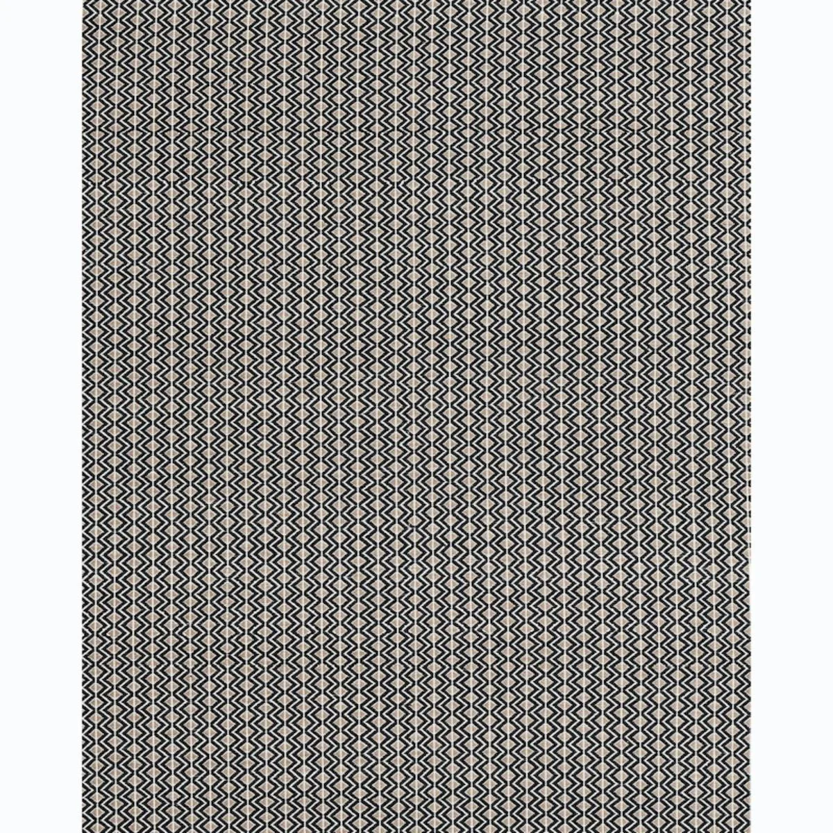 Schumacher 78910 Pinula Hand Woven Black fabric swatch