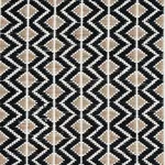 Schumacher 78910 Pinula Hand Woven Black fabric swatch