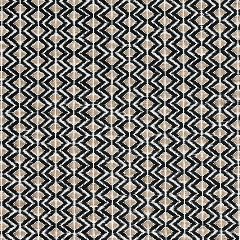 Schumacher 78910 Pinula Hand Woven Black fabric swatch