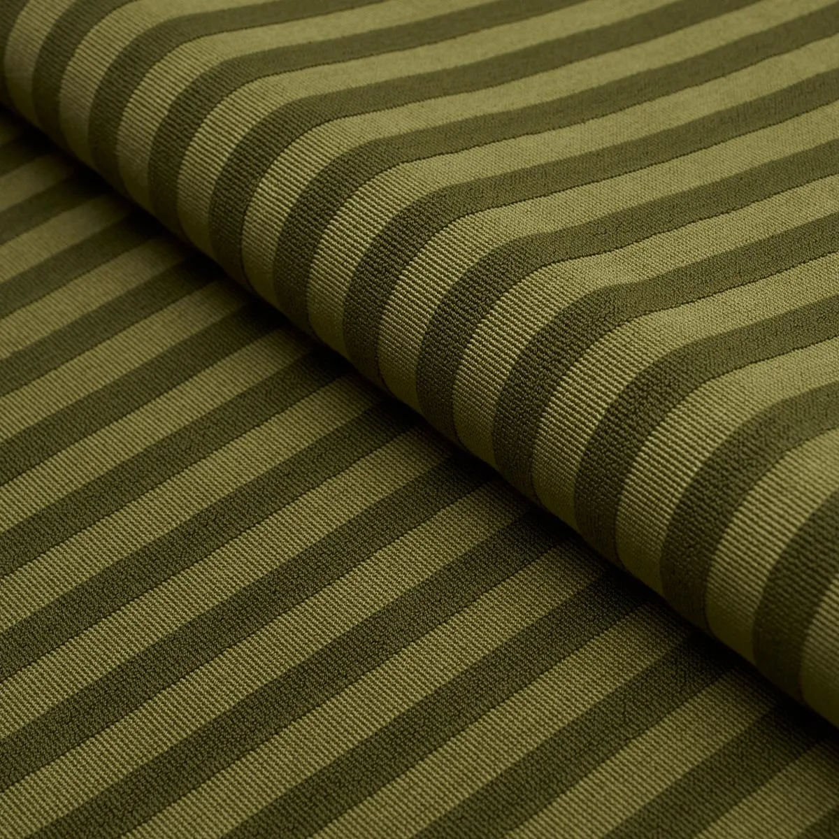 Schumacher 85512 Pipe Illusion Moss fabric swatch