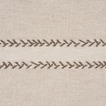 Schumacher 85050 Plains Stripe Casement Flax fabric swatch