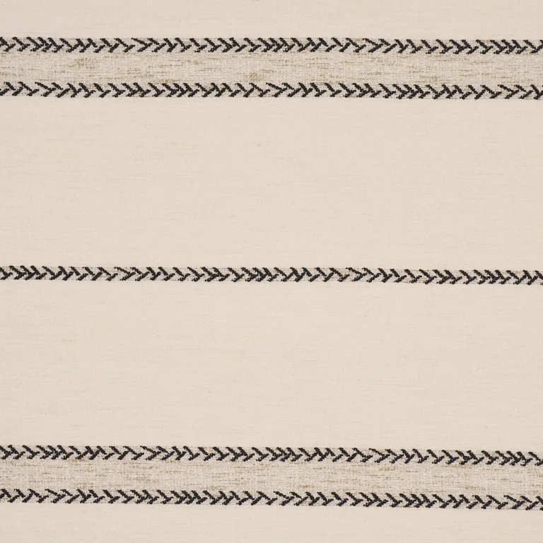 Schumacher 85051 Plains Stripe Casement Graphite fabric swatch