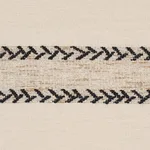 Schumacher 85051 Plains Stripe Casement Graphite fabric swatch