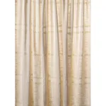 Schumacher 85052 Plains Stripe Casement Natural fabric swatch