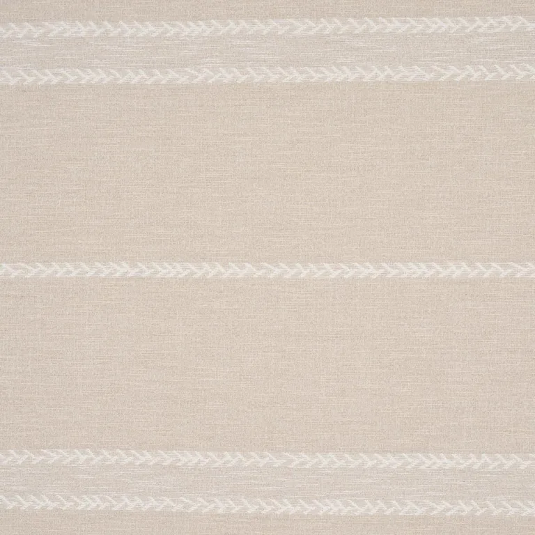 Schumacher 85052 Plains Stripe Casement Natural fabric swatch