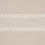 Schumacher 85052 Plains Stripe Casement Natural fabric swatch