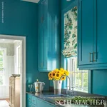 Schumacher 172854 Plaisirs De La Chine Emerald & Peacock fabric swatch