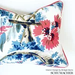 Schumacher 172852 Plaisirs De La Chine Porcelain fabric swatch