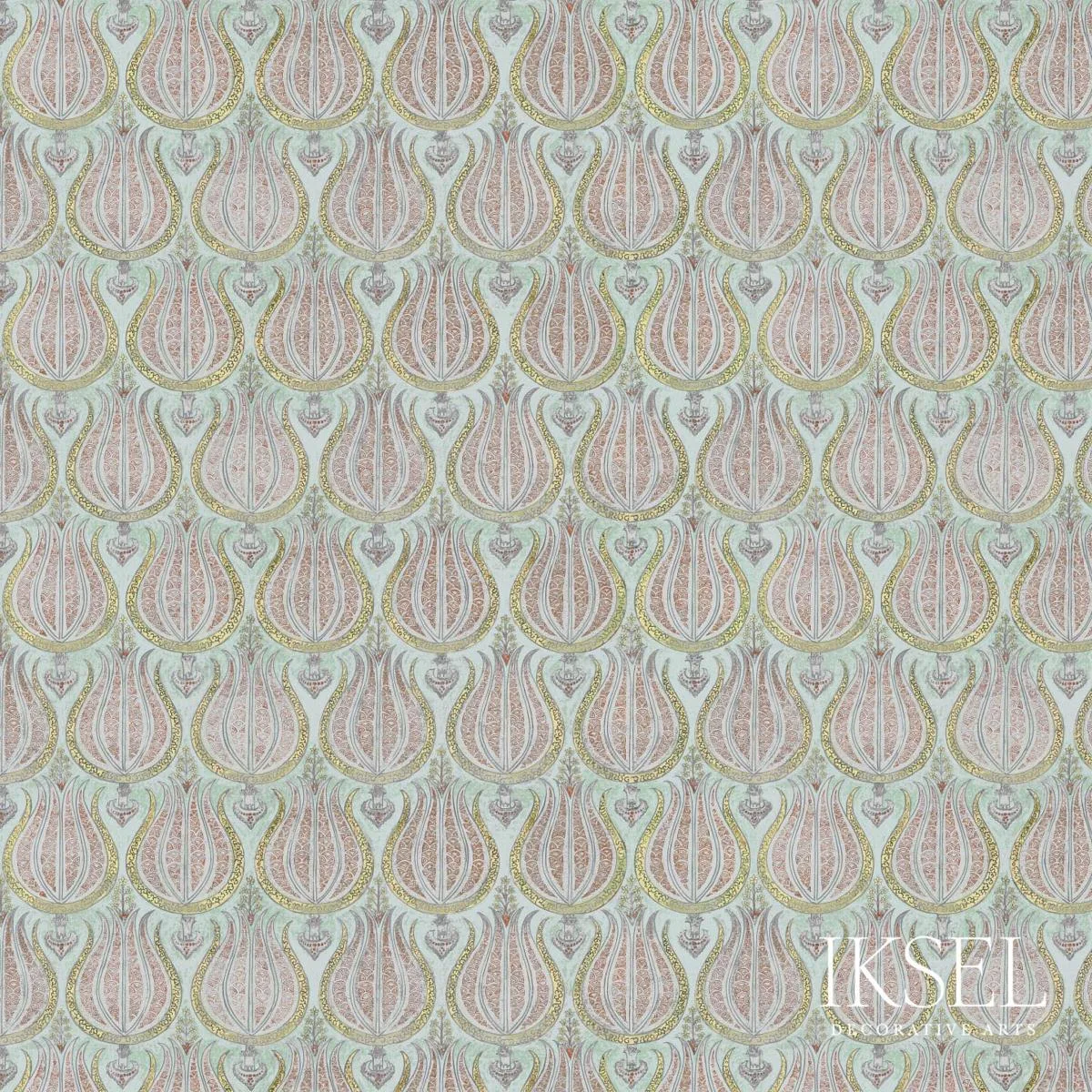 Schumacher RF211CS01 Plump Tulips Original fabric swatch