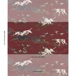 Schumacher 175165 Pointers Burgundy fabric swatch